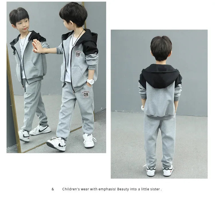 Boys Spring/autumn 2024 New Arrival Fashionable Baby Trendy Brand 2-piece Set Cool Kids Clothes For Little Ones