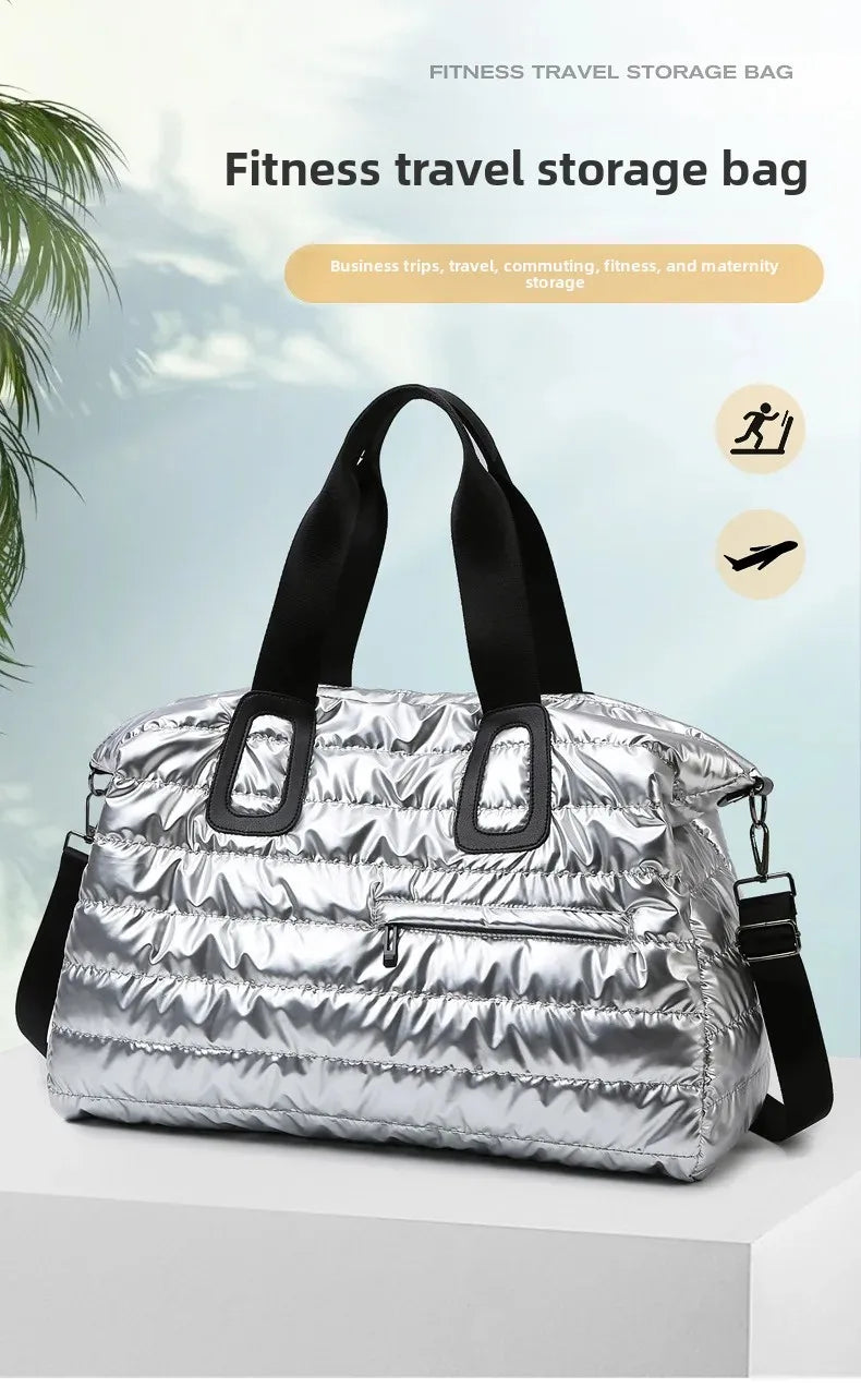 Large Capacity Fashion Short Trip Travel Bag Wet And Dry Separation Sports Waterproof Yoga Fitness Single Shoulder Luggage Bag