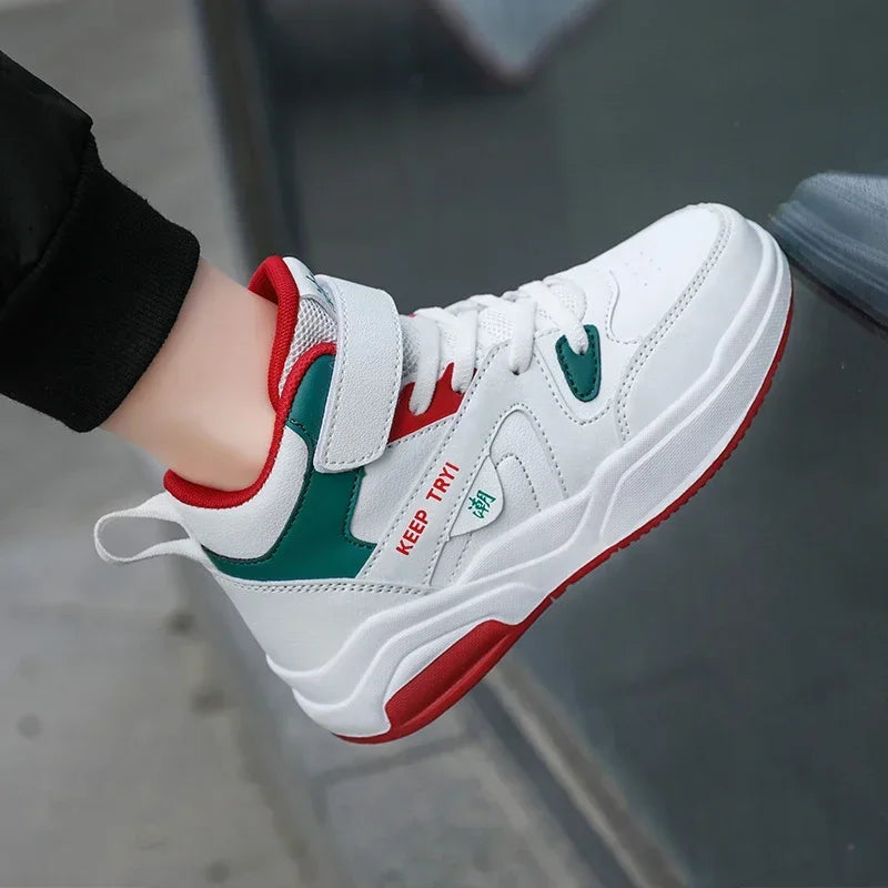 2025 Autumn Children Sneaker Boys Shoes Girls High Top Skateboard Shoes Kids Walking Sports Tennis Shoes for Boy  kids shoes