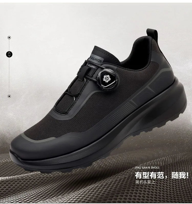 Outdoor men's sneakers 2025 new spring and summer thick soled sports shoes men's hiking daddy shoes casual footwear for men