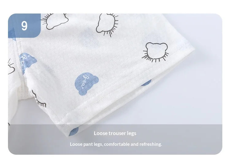 Children's Clothing Summer Short Sleeve Home Sleepwear Children Sets Kids Clothes Boy Girl T-shirt shorts Cotton Suit Baby