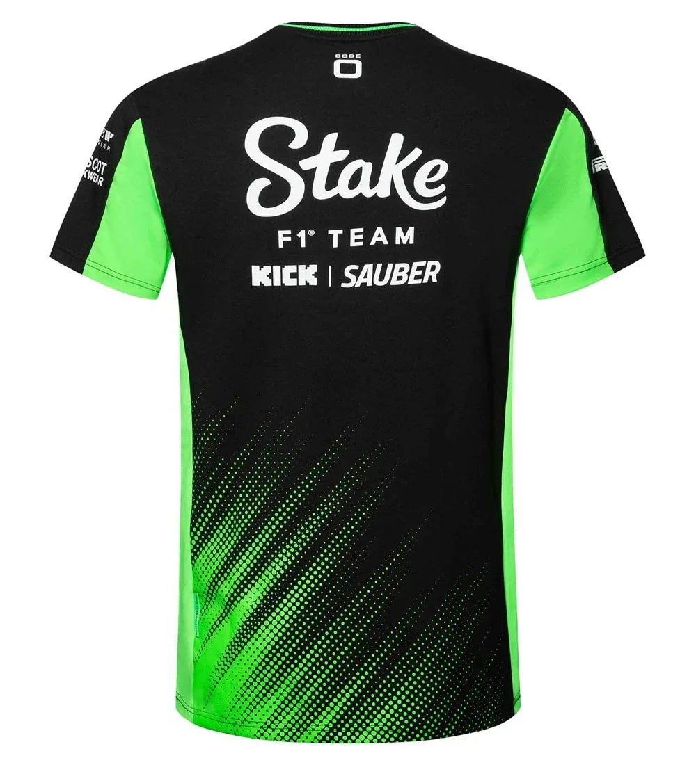 Stake 2025 Nico Hulkenberg Gabriel Bortoleto F1 Teamwear T-Shirt Men Hot Sale New Summer Women Short Sleeve Tops Shirts Children