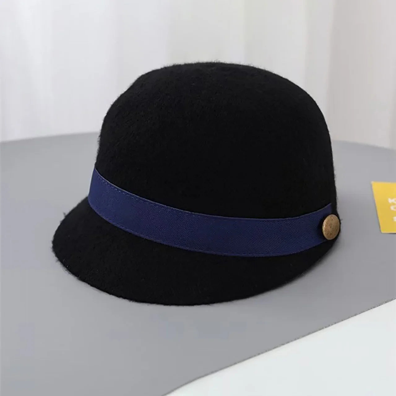 Winter Warm Baby Equestrian Hat Vintage Baby Boy Girl Wool Caps Cute Toddler Short Brim Duck Tongue Cap