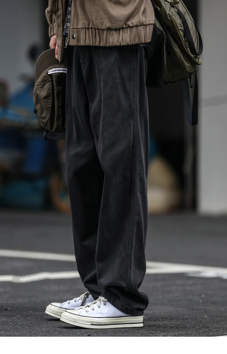 Japanese Streetwear High Quality Cargo Pants For Men Clothing Harajuku Casual Straight-Leg Trousers Korean Fashion Baggy Pants