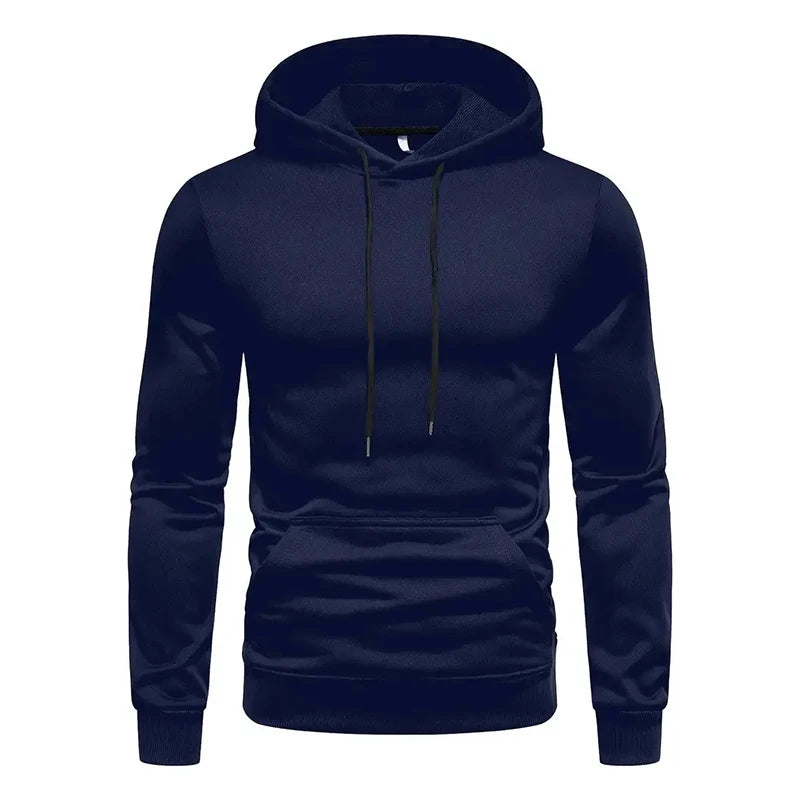 Autumn and Winter Men's Windproof Fashion Hooded Hoodie Must-have for Trendy Streets Casual Style Front Pocket Design
