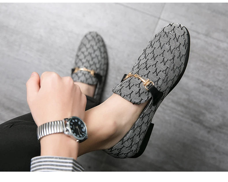 2025 Classic Luxury Man Moccasin Shoes Fashion Designer Men Loafers Comfortable Flat Shoes Slip On Casual Dress Shoes For Men