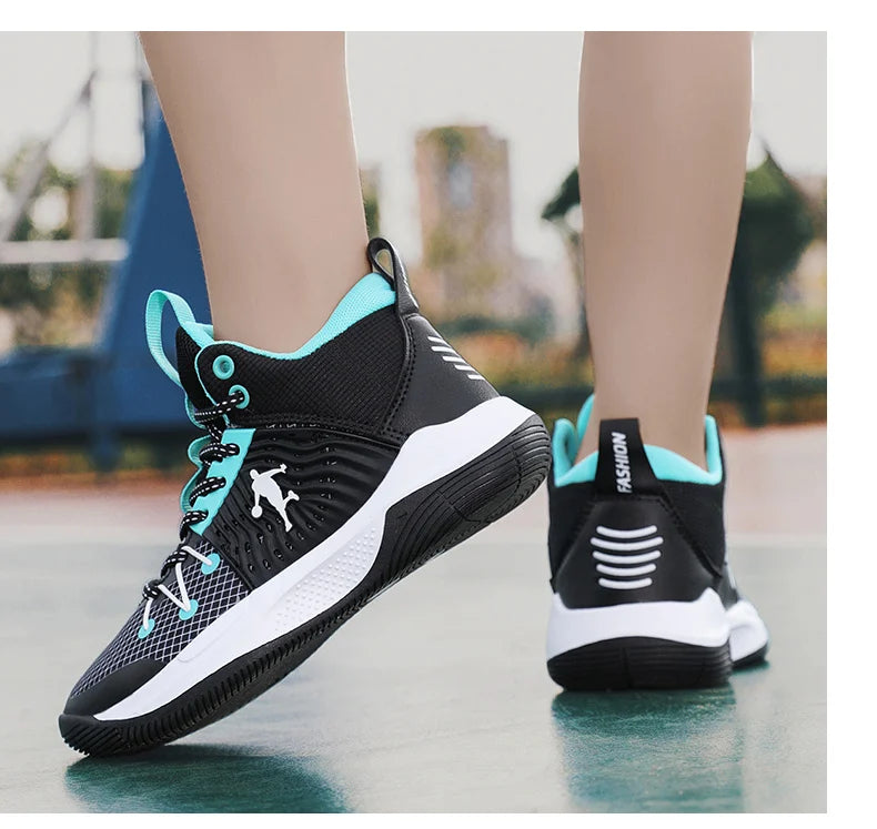 Brand Basketball Shoes For Kids Sneakers Non-Slip Cushion Boys Basketball Sneakers Sports Shoes Comfortable Children's Sneakers