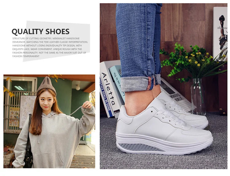 Women Sneakers Fashion Platform Shoes Lace Up Women Casual Flats Shoes Outdoor Lightweight Walking Women Shoes Zapatos De Mujer