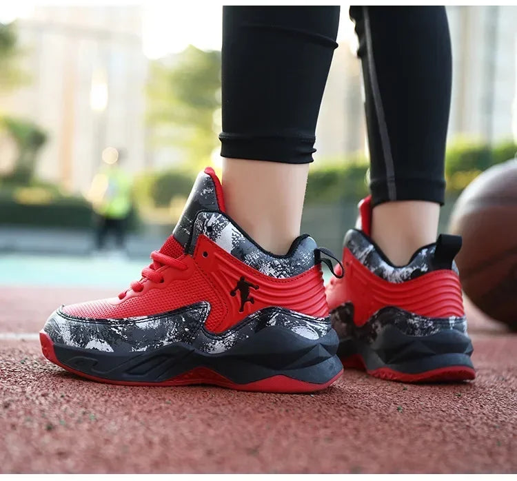 Children Sports Shoes 2025 Sneakers New Boys Brand Basketball Shoes for Kids Thick Sole Non-slip Child Boy Basket Trainer Shoes