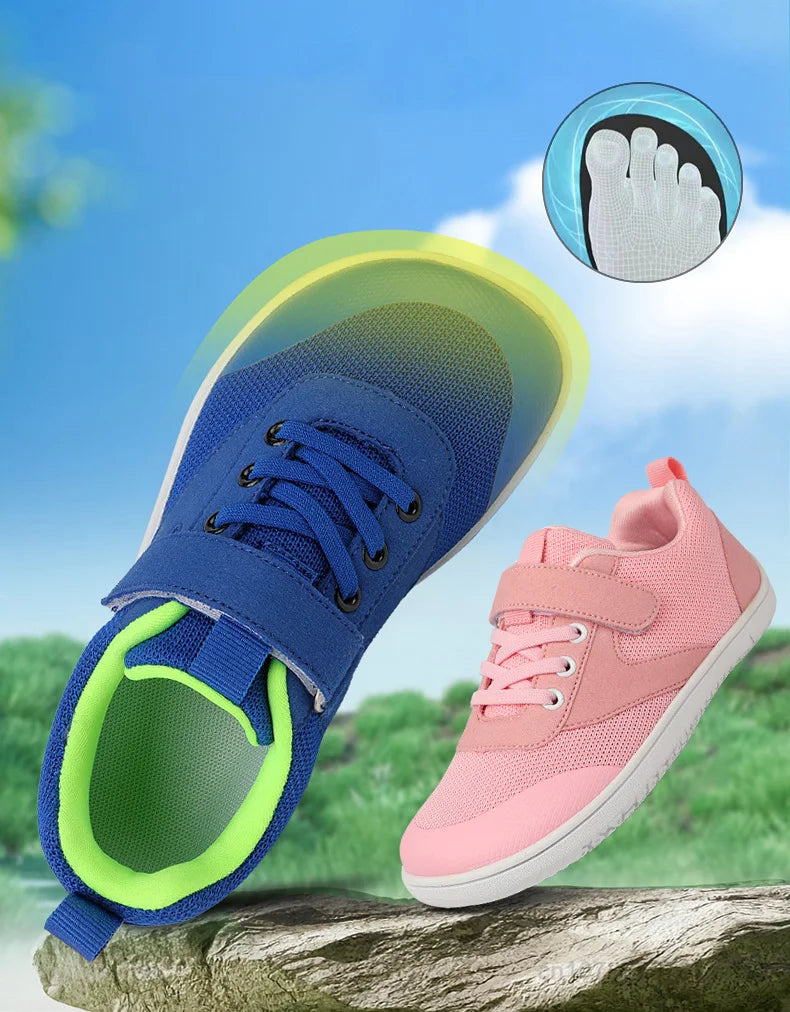 New Boys Girls Sneakers Kids Wide Barefoot Shoes  Naturally Splay Shoes Toddler Little Big Kid