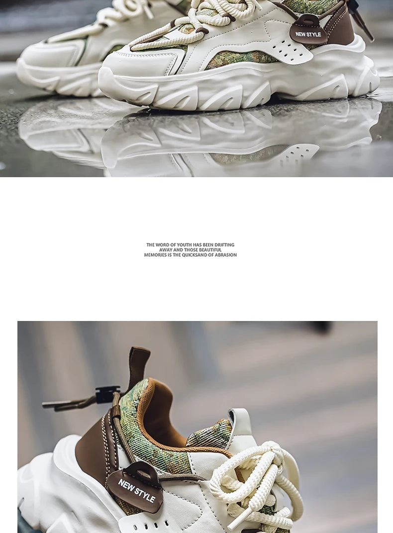 2024 New Shoes For Men Sneakers Male Casual Mens Shoe Big Shoelace Trainer Race Breathable Shoes Fashion Loafers Running