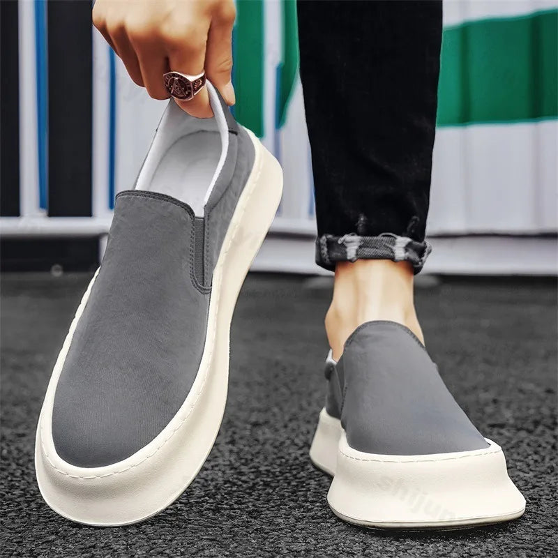 Men's Shoes Summer 2025 New Breathable Fashion Trend Versatile Casual Cloth Shoes Slip on Comfortable Lightweight Sport Sneakers
