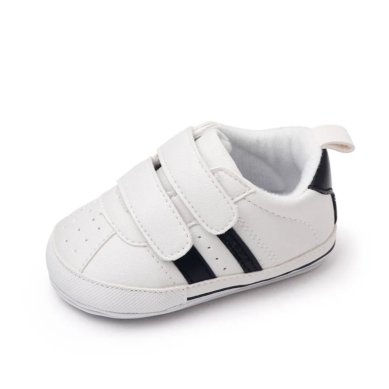 White Sneakers With Soft Soles Children's Sports Shoes For Spring/Autumn New Style Suitable For Both Boys And Girls Baby Shoes