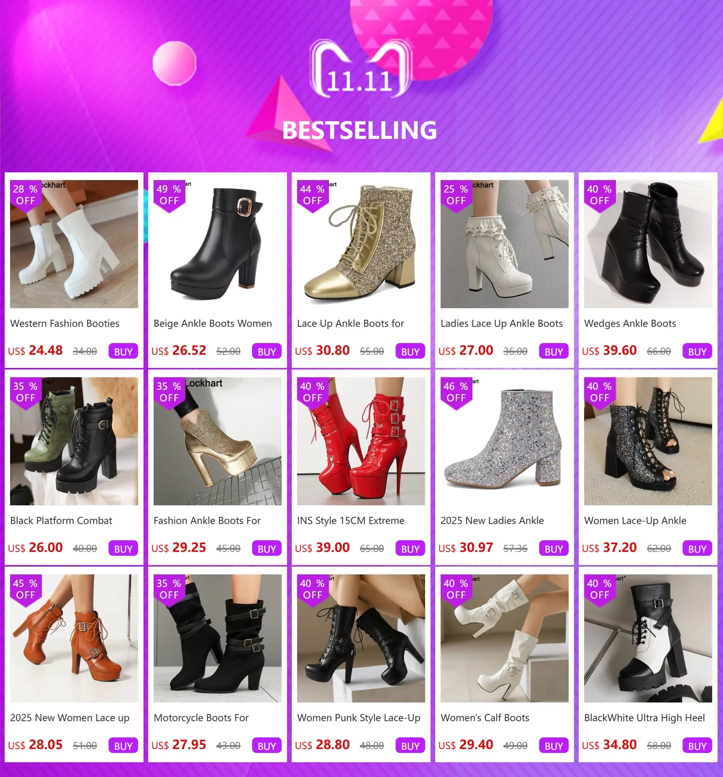 Black Platform Combat Ankle Boots For Women Round Toe Buckle Strap Woman Lace Up Shoes Winter Biker Boot Motorcycle Bottes 41 42