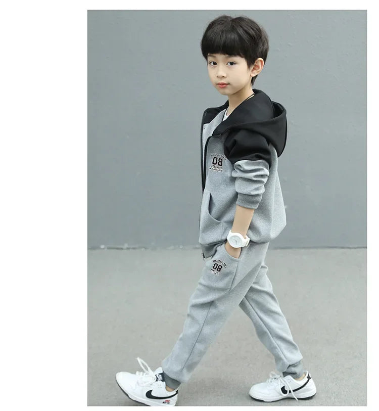 Boys Spring/autumn 2024 New Arrival Fashionable Baby Trendy Brand 2-piece Set Cool Kids Clothes For Little Ones