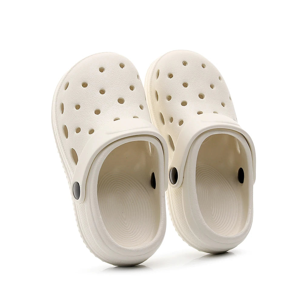 Kids Sandals Hole Children's Shoes Slippers Soft Anti-Skid Simple DIY Design Hole Baby Shoes Sandy Beach For Boys Girls