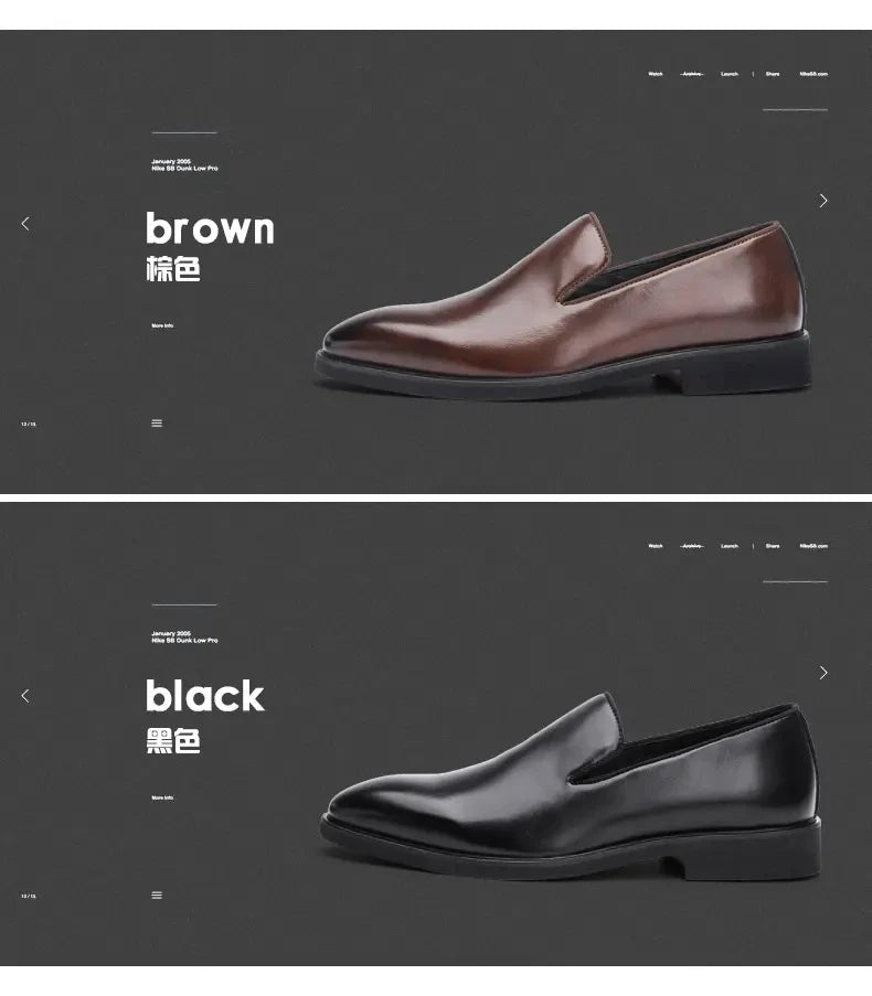 Size 38-48 Classic Le Fu Shoes for Men Casual Business Comfort Fashion Brand Shoes Men British Gentleman Social Shoes Men