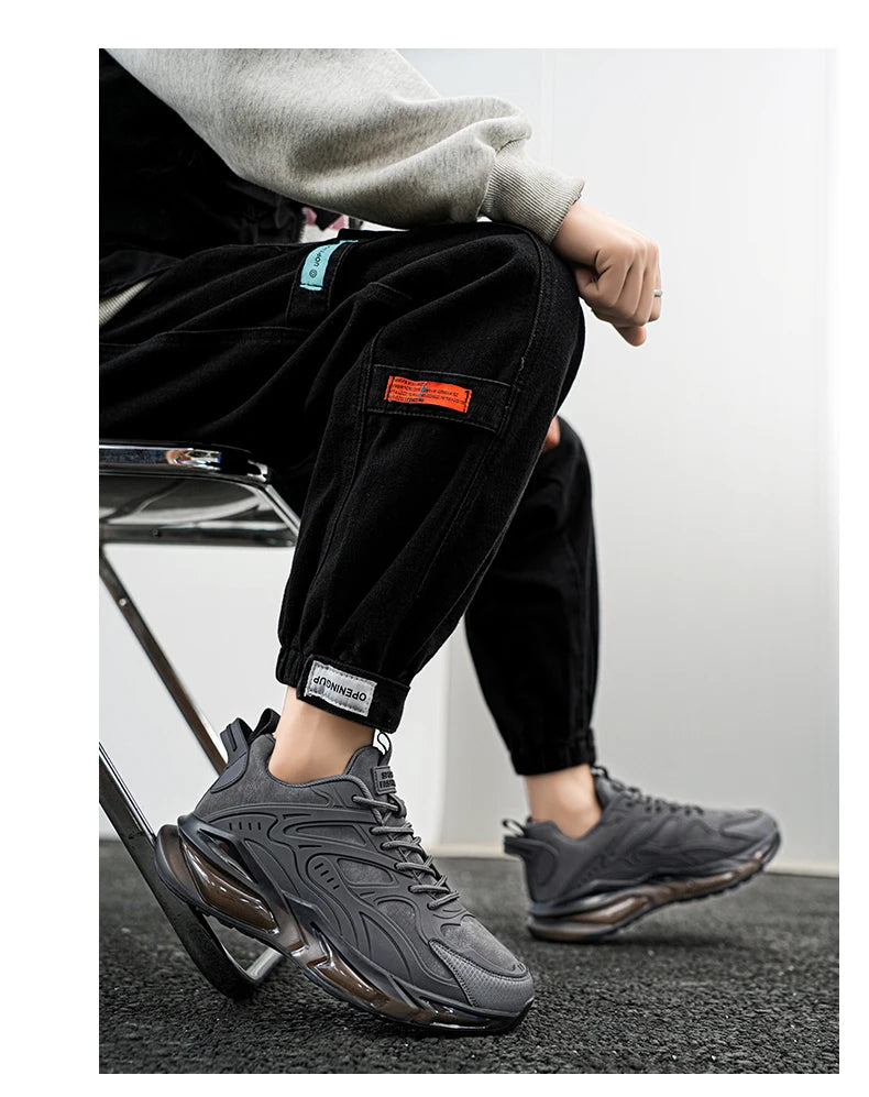 Men Shoes 2025 Casual Walk Air Cushion Marathon Breathable Lightweight Women's Comfortable Athletic Nonskid Sneakers