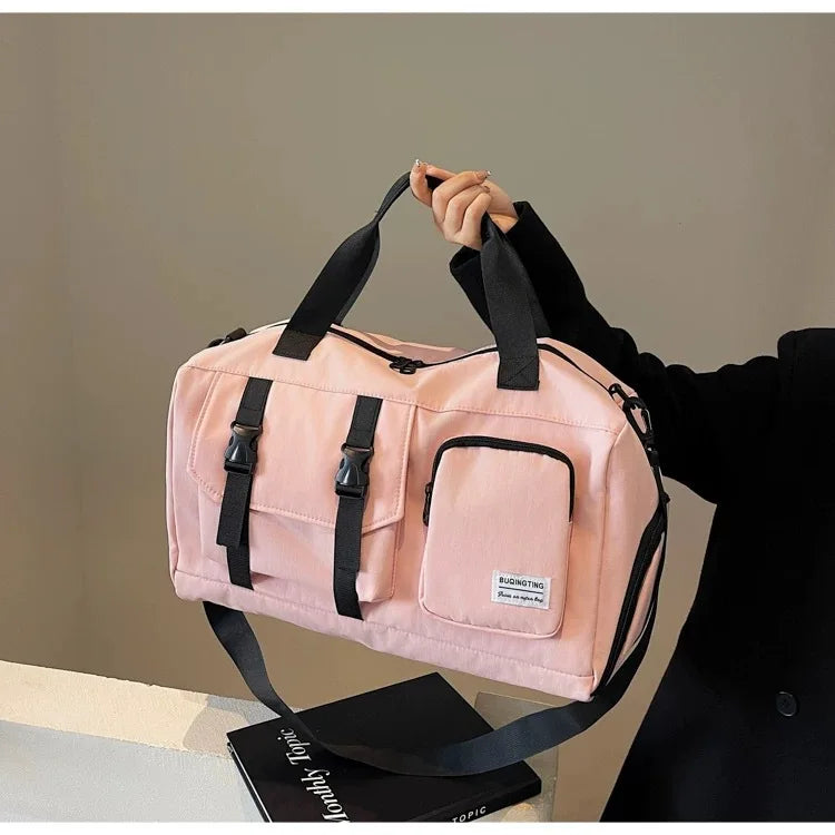 Funlin Large Capaci Multifunctional Sports Fitn Bag Independent oe Carent Simple Travel Bag oulder Bag Handbag