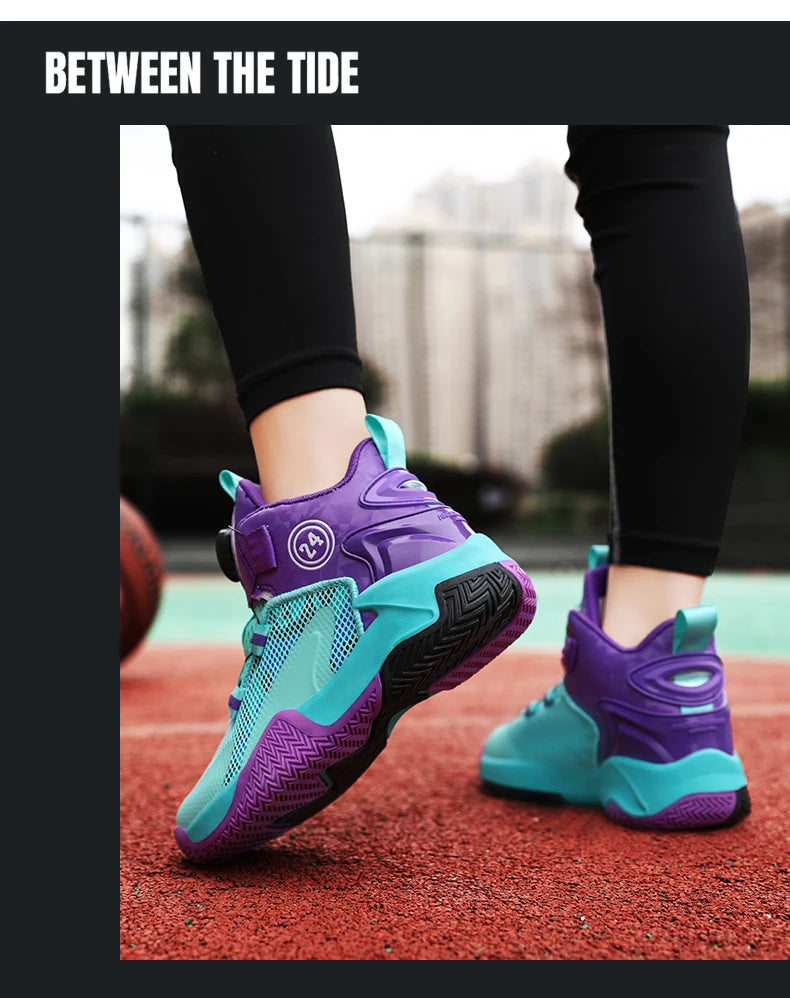 2025 New Children's Basketball Sports Shoes for Boys High Quality Running Kids Shoes Child Sneakers Non-Slip School Shoes