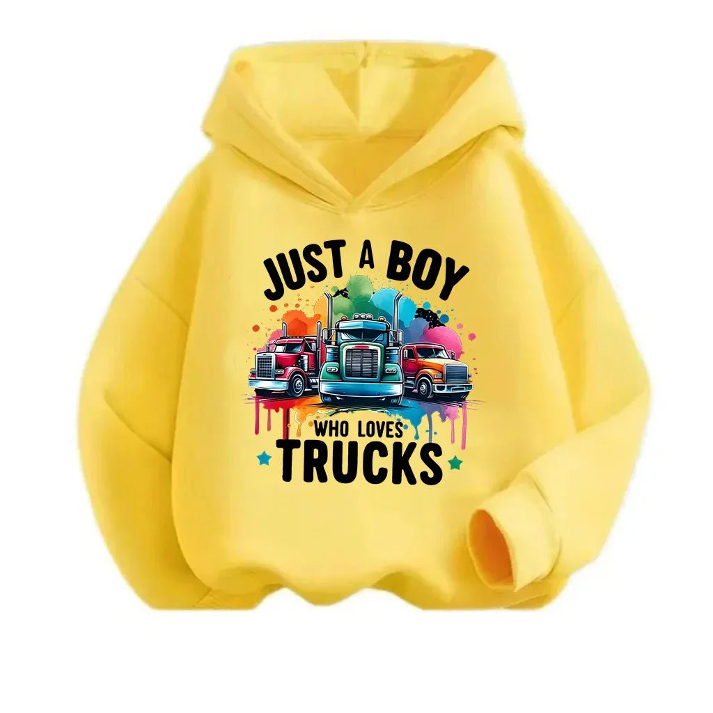 Colorful cartoon printed hooded casual warm hoodie, suitable for outdoor wear in autumn and winter