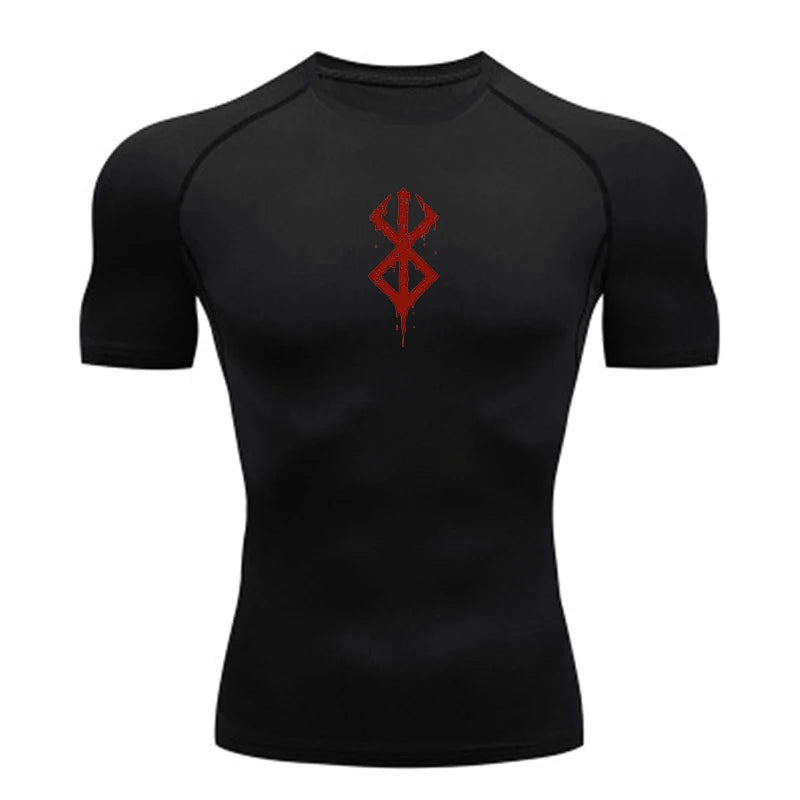 Gym Compression T-shirt Summer Sport Run Top T-shirt Men Fitness Workout Quick Dry Jogging Short Sleeves Tees Shirt Men Clothing