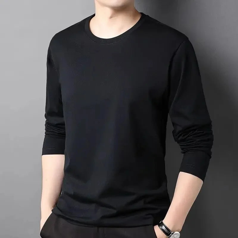 2025 New Retro Lapel Loose Long Sleeve Casual Shirt Jacket Men's Korean Style Trendy Spring Autumn Wear Comfortable Outerwear