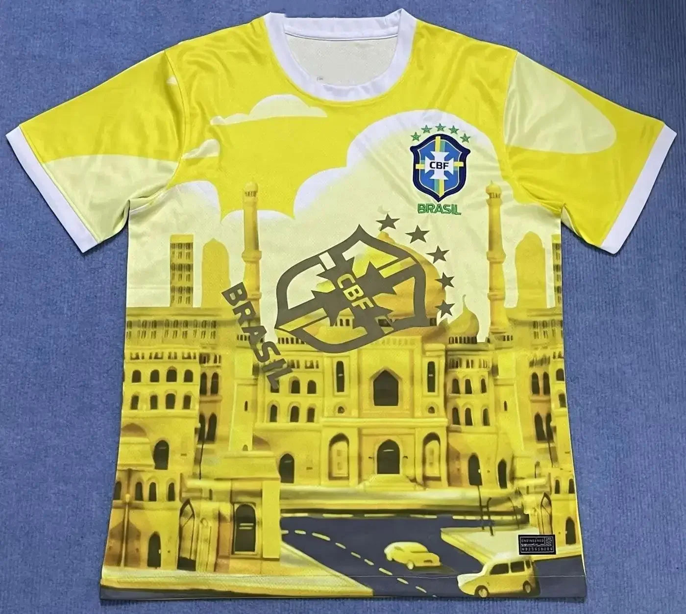 2025 Summer New men's T-shirt,Brazilian football shirt,City Edition training football shirt,breathable,lightweight,quick-dr