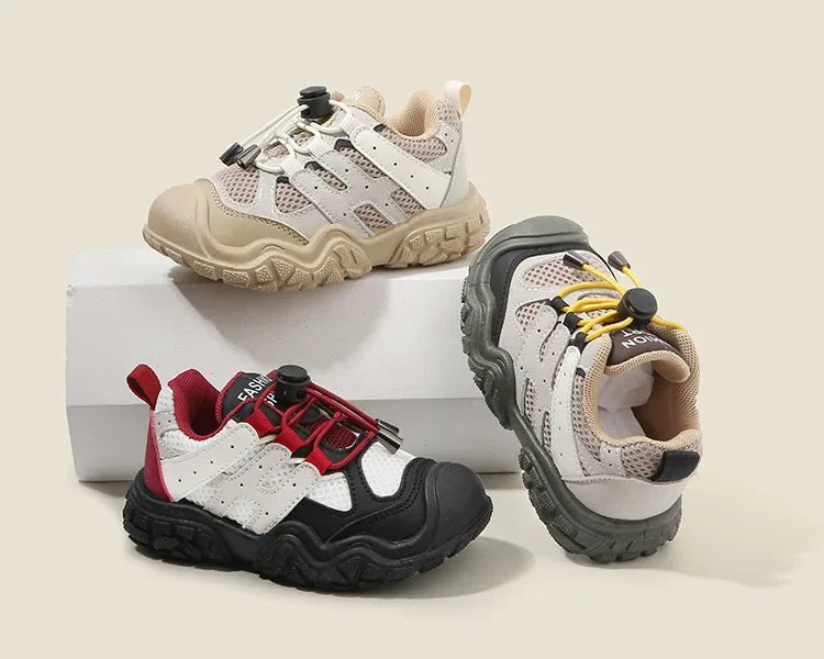 Kids Casual Footwear Boy Girl Outdoor Lightweight Running Sports Shoes Crash Resistant Toe Baby Infant Toddler Children Sneakers