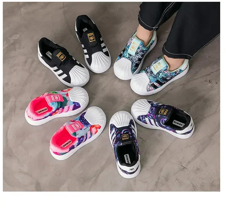 Kids Toddler Board Shoes 2025 Summer Soft Sole Fashion Spring Children's Sneakers Casual Baby Boys Girls Small White Shoes