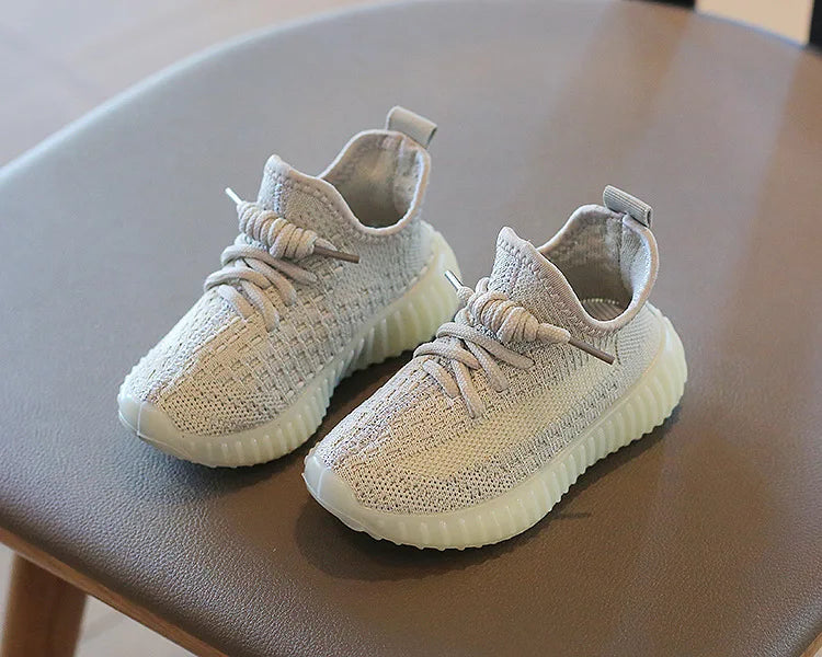 Children's Fashion Sneakers Student Casual Sports Shoes Boys Girls All-match Breathable Non-slip Running Shoes Kids Footwears