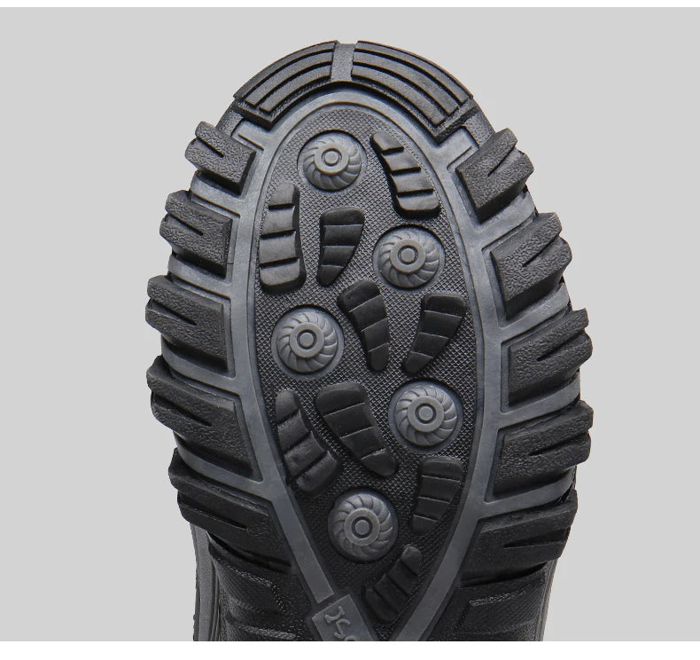 Boots for Women Platform Outdoor Snow Boots Non-slip Winter Walking Shoes Fur Warm Ankle Boots Wedge Waterproof Thigh High Boots