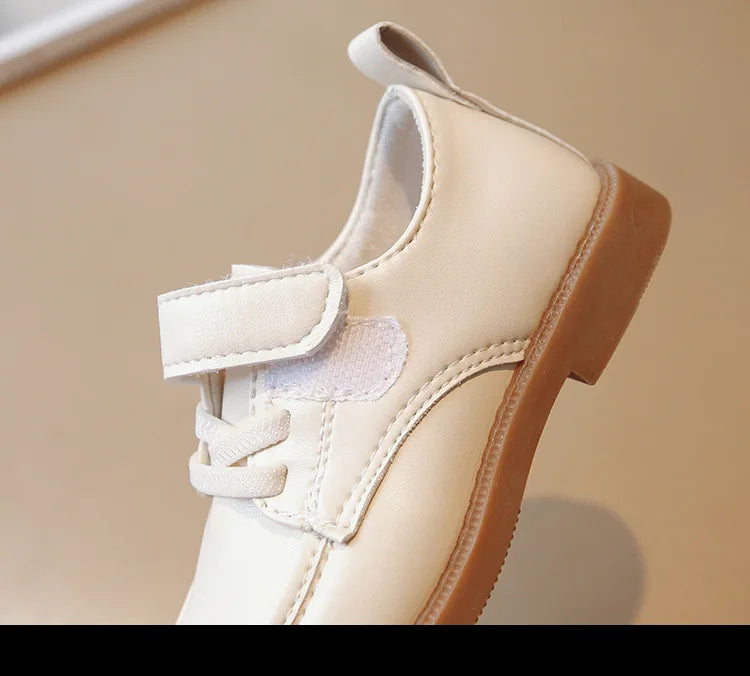 Kids Leather Shoe2023 Spring Autumn New British Leather Shoe Anti Slip Performance Shoes Boy Gril Kids Shoe Fashion Casual Shoes