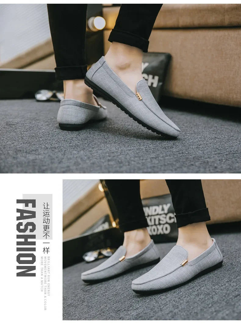 Shoes Men Casual  Comfort Men Shoes Denim Male Shoes Adult Footwear 2024 New  Loafers Canvas  Sneakers Driving