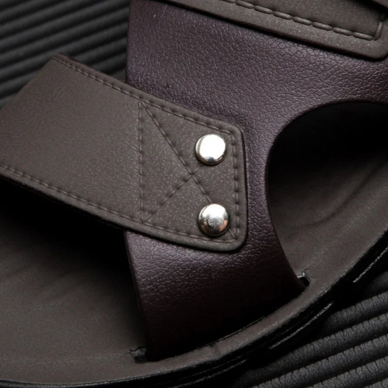 Classics Men's Sandals Summer Anti Slip Casual Beach Slippers Comfort Soft Soled Home Slides Lightweight Clogs Shoes Flat Shoes