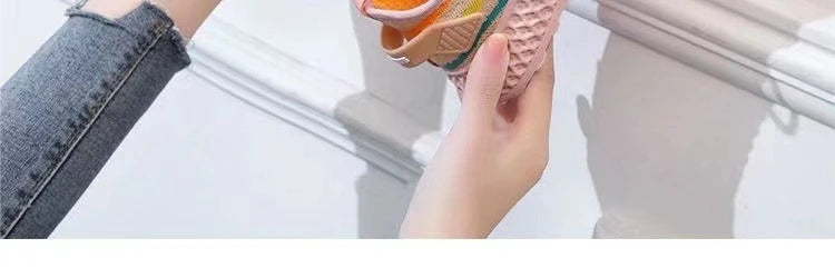 Women's Platform Sports Shoes with Fashionable Trendy Design Breathable Comfortable Shoes Outdoor Hiking Walking Casual Shoes