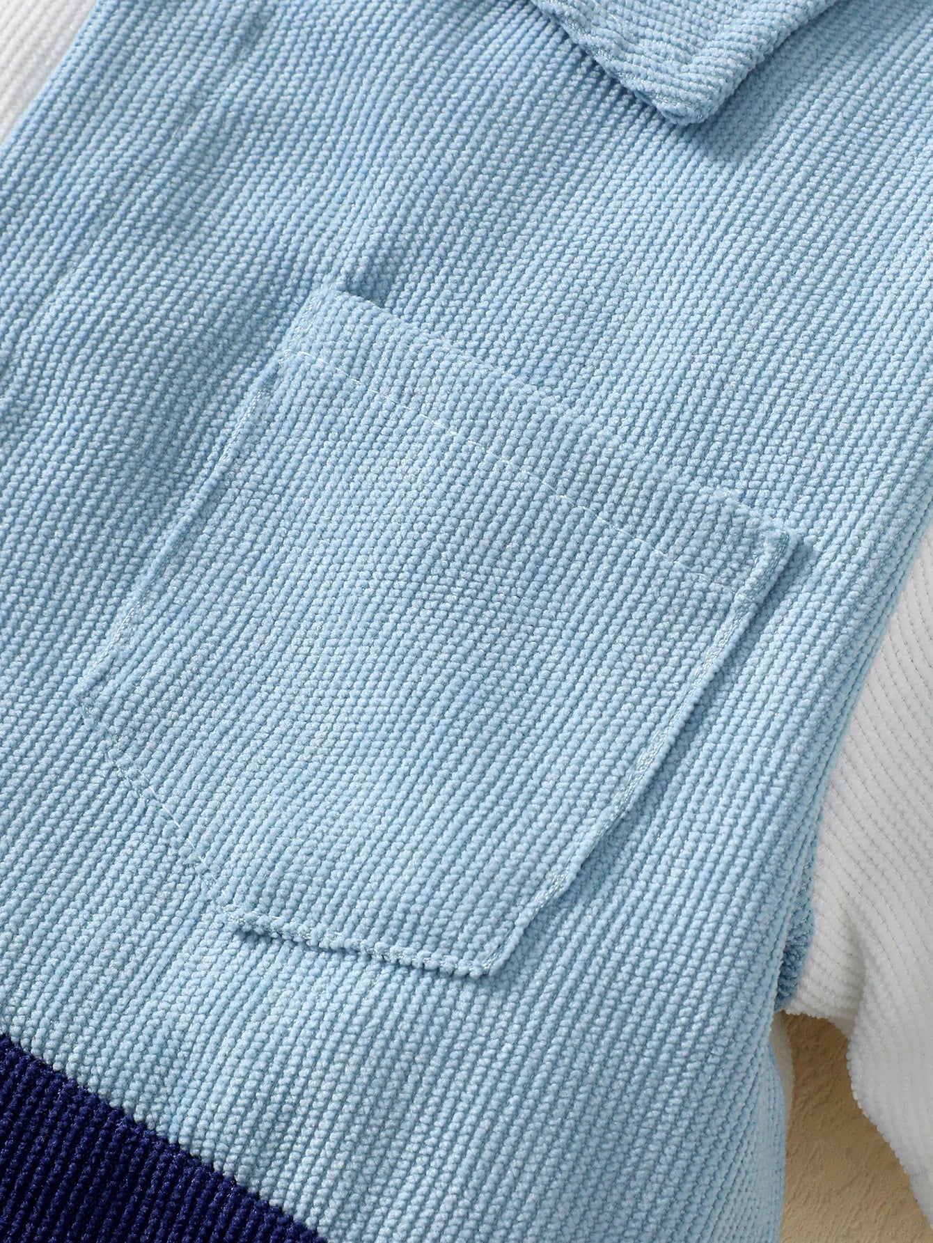 1-6 Year Children Boys' Flip collar Color Blocked Pit Stripe Top+Shorts Fashion 2Pcs /set Sunny  Handsome Boys' Summer Set