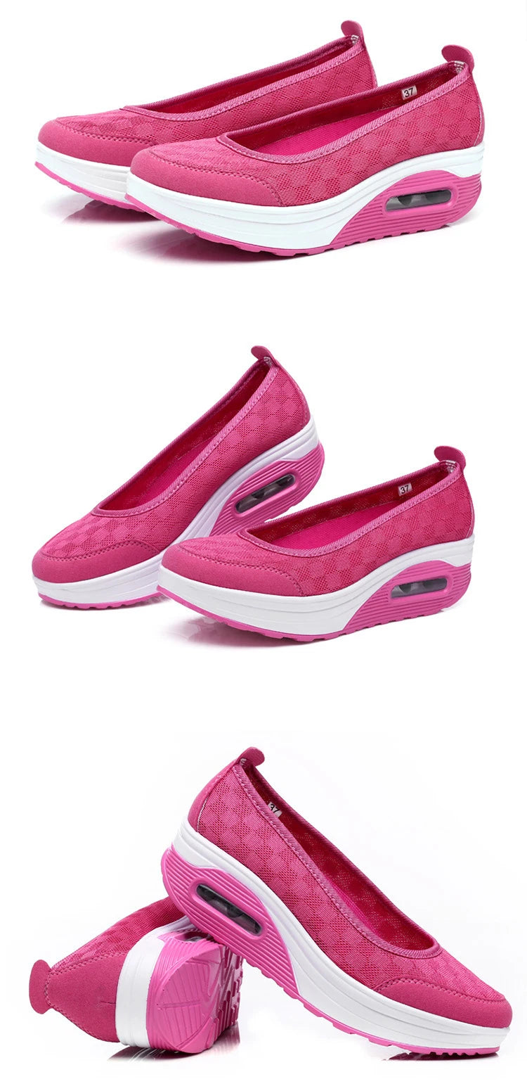 Women Shoes Comfortable Heels Vulcanized Shoes For Platform Shoes Casual Slip On Spring Autumn shoes for women