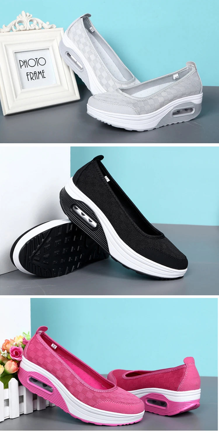 Women Shoes Comfortable Heels Vulcanized Shoes For Platform Shoes Casual Slip On Spring Autumn shoes for women