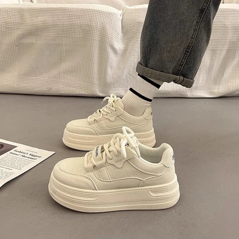 Kids Sports Shoes Fashion Versatile Girls Casual Shoes Soft Bottom 2025 Autumn New Children White Shoes Breathable Non-slip