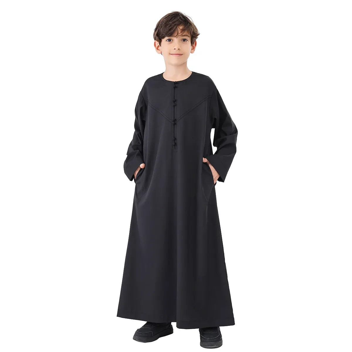 Eid Boys Muslim Clothing Saudi Arab Robe Kids Abaya Kaftan Prayer Islam Clothing Child Abaya Dress Ramadan Jubba Thobe Djellaba