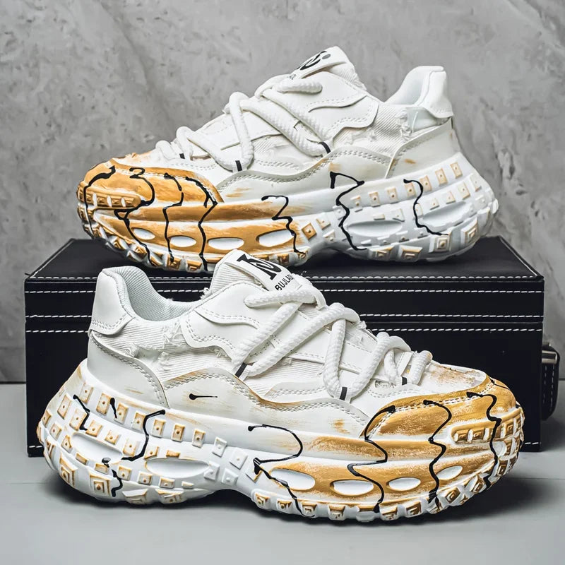 Men's Casual Shoes 2025 Shockproof Comfortable Outdoor Running Fitness Training Exercise Sneakers Size 39-44 Hot Sale Retro