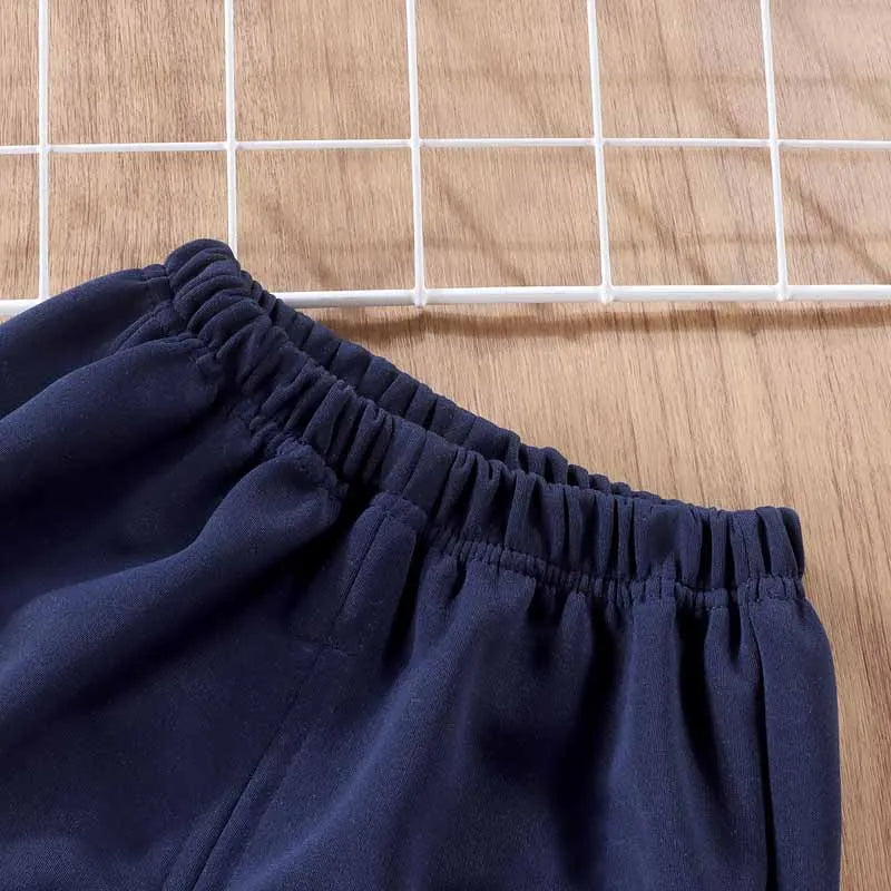 Disney Zootopia Cartoon Printed Children Autumn Clothing Set Fashion Splicing Sleeve O-Neck Hoodies and Long Pants 2Pcs Set Wear