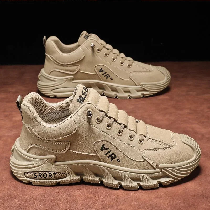 Men's Work Shoes 2025 New  Breathable Slip-On Anti-Slip Wear-Resistant Casual Sports Shoes Thick Bottom Labor Protection