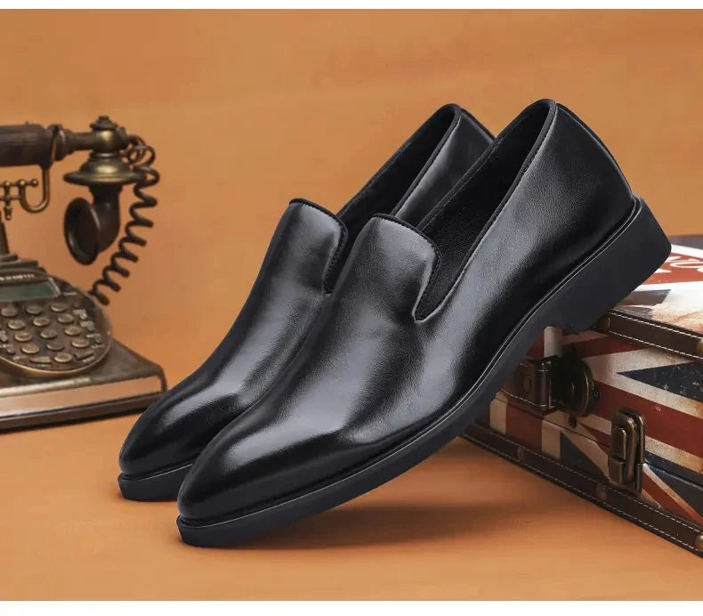 Size 38-48 Classic Le Fu Shoes for Men Casual Business Comfort Fashion Brand Shoes Men British Gentleman Social Shoes Men