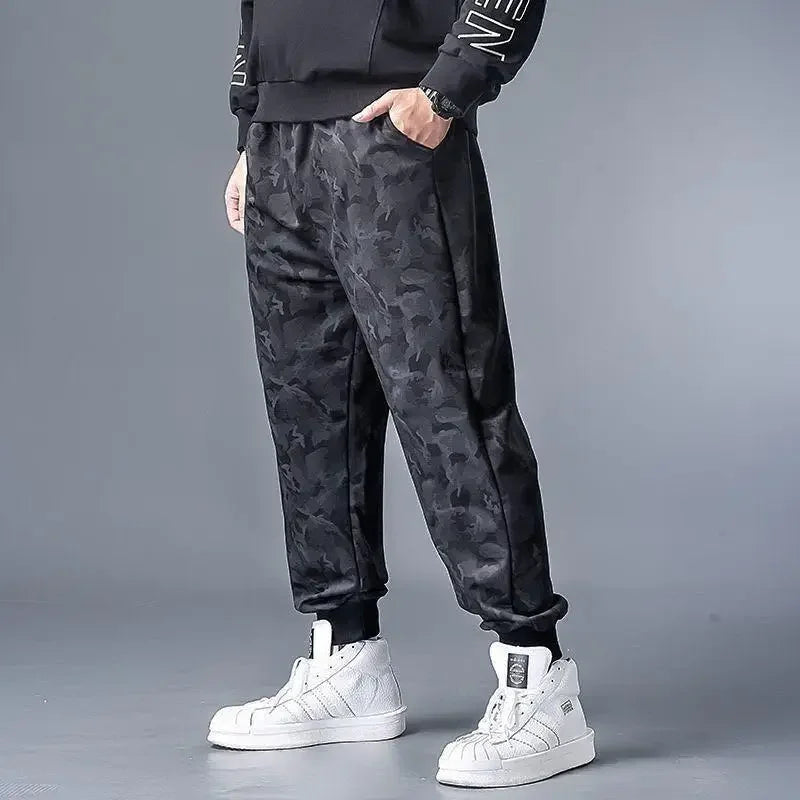 Camouflage Loose-Fit Casual Pants For Men Trendy Brand Summer Thin Style Plus Size Sports Pants Fashionable Male Wear