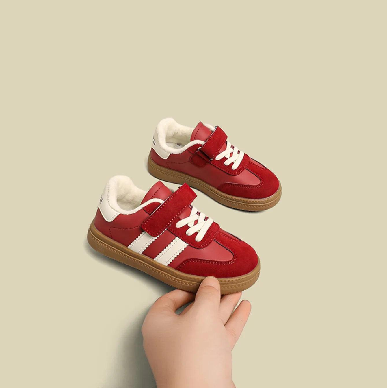 Children Casual Sneakers New Black Soft Bottom Girls Boys German Training Shoes Autumn Winter Fashion Red Kids Baby Casual Shoes