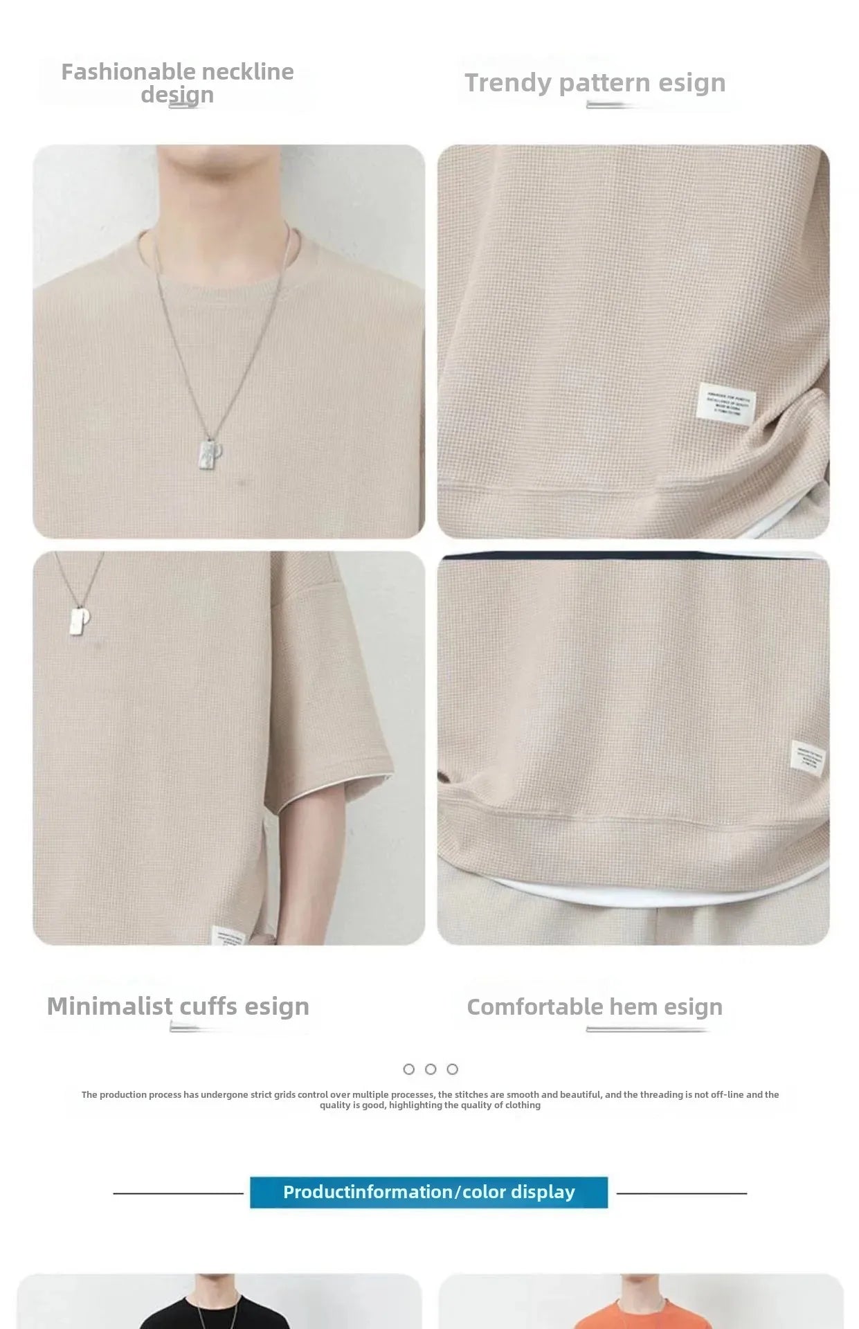 Casual Summer Sports Wear Loose-Fit Men's Suit Korean Trendy Short Sleeves T-shirt 2-Piece Set Lightweight Fashionable Streetwea