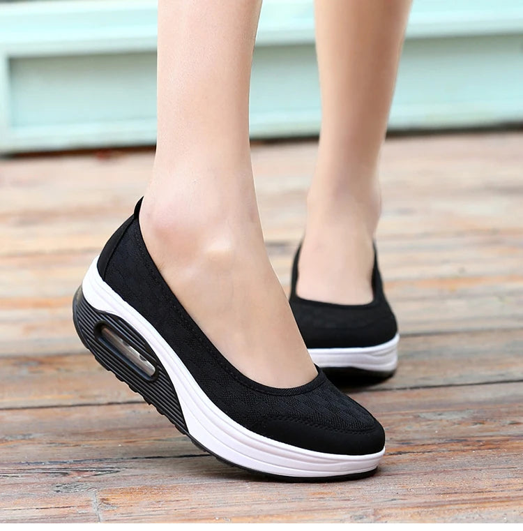 Women Shoes Comfortable Heels Vulcanized Shoes For Platform Shoes Casual Slip On Spring Autumn shoes for women