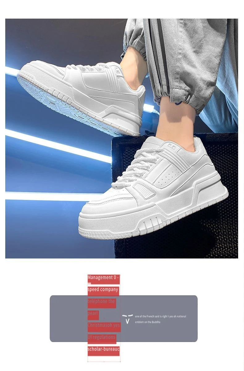 Men's Shoes New Breathable Fashion Sports Leisure Platform Shoes Antiodor Black Casual Shoes for Man Кроссовки Мужские